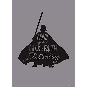 poster Star Wars gray and black from Sanders & Sanders
