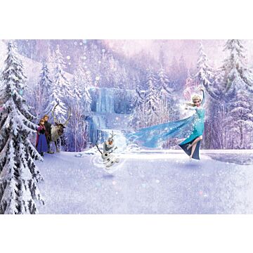 wall mural frozen forest purple and blue from Sanders & Sanders