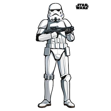 wall sticker Star Wars black and white from Sanders & Sanders