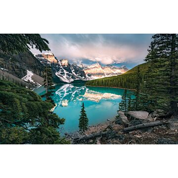 wall mural landscape mountains green and blue from Sanders & Sanders