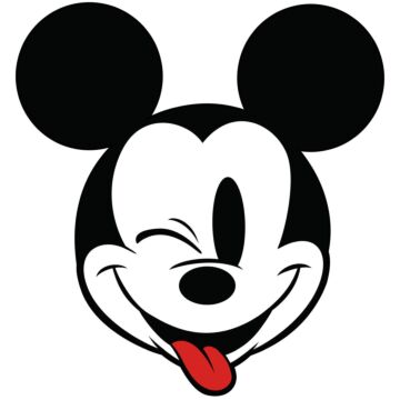 wall sticker Mickey Mouse black and white and red from Sanders & Sanders
