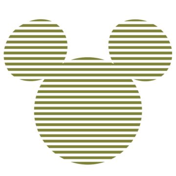 self-adhesive round wall mural Mickey Mouse green and white from Komar