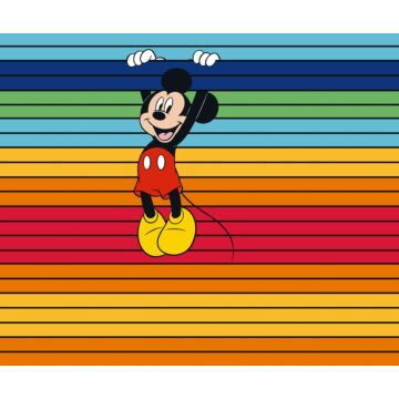 wall mural Mickey Mouse orange, red and blue from Komar