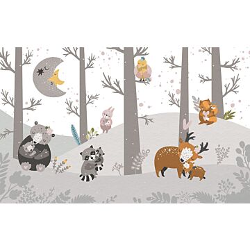 wall mural forest animals gray from Komar