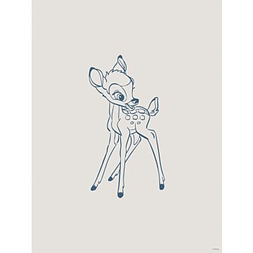 poster bambi gray and blue from Komar