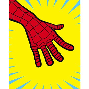 poster spider man yellow and red from Komar