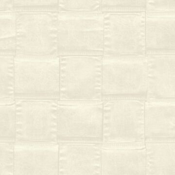 wallpaper leather look cream white from Limonta