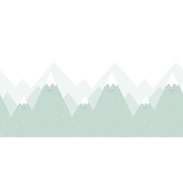 wall mural mountains mint green from Sanders & Sanders