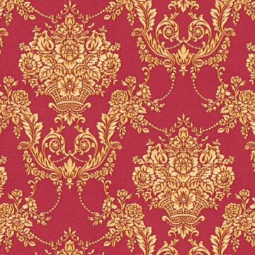 wallpaper baroque print red, gold and yellow from A.S. Création