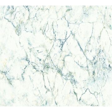 wallpaper marble white, blue and green from A.S. Création
