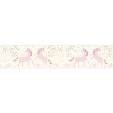 wallpaper unicorns sand color and lilac pink from A.S. Création