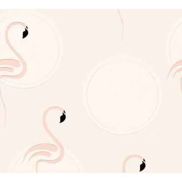 wallpaper flamingos soft pink from A.S. Création