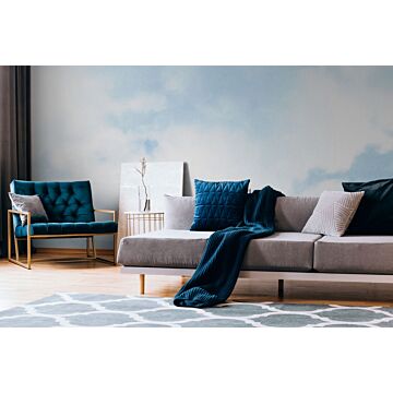 wall mural little clouds blue and white from One Wall one Role