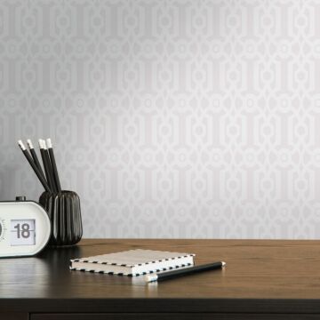 wallpaper graphic motif cream beige and gray from Livingwalls