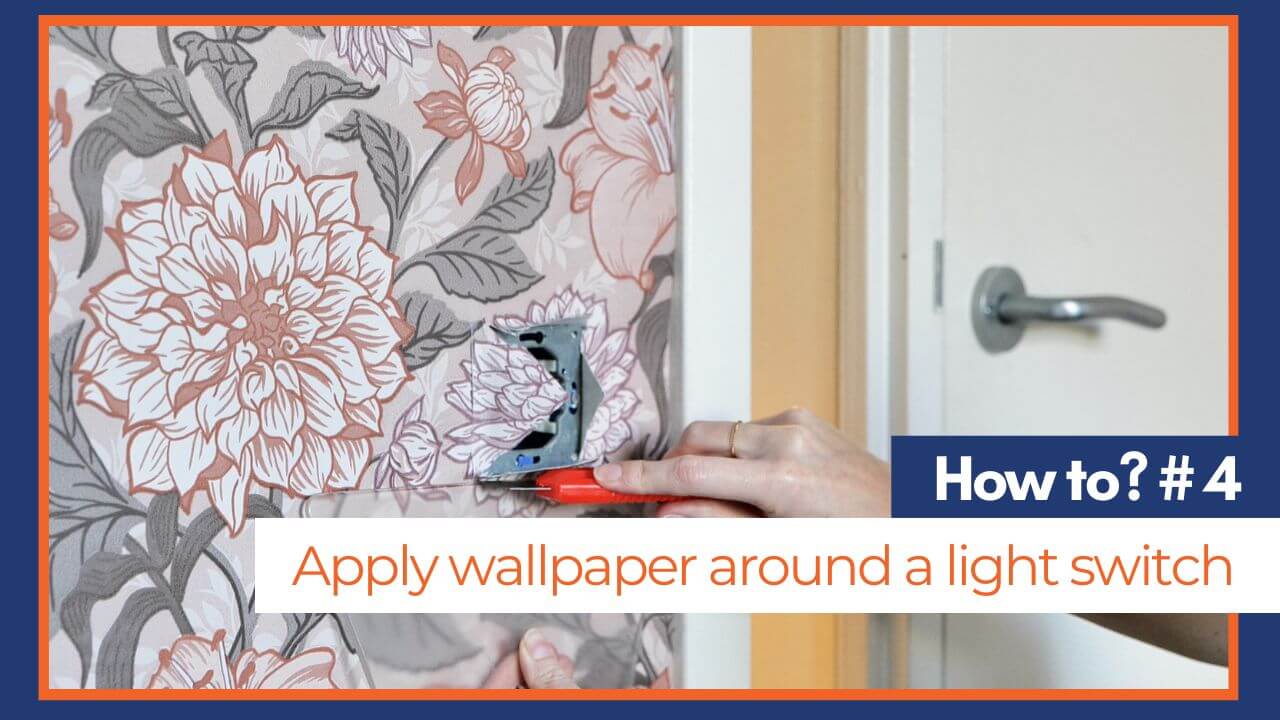 how to apply wallpaper around switches and sockets